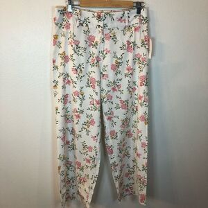 NWT Billabong pants crop wide leg floral size 29